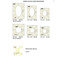 Westalee Template Simple Hexagons Set  Low Shank